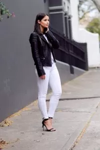 harper and harley white jeans leather jacket blogger 3