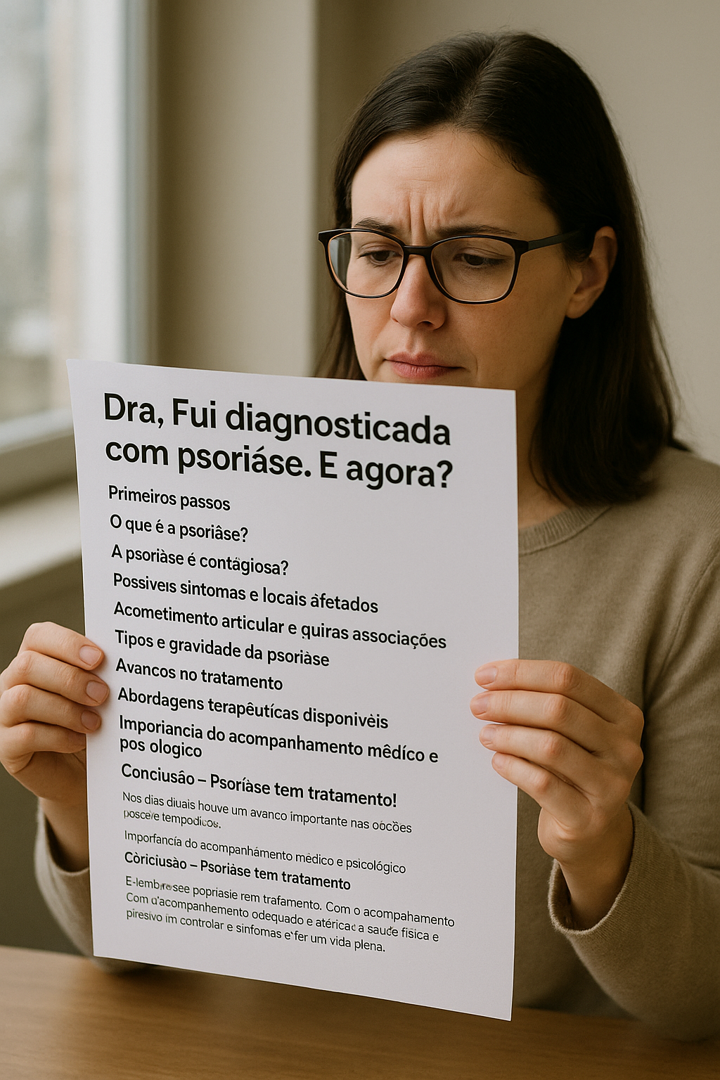 Dra, fui diagnosticada com psoríase. E agora?