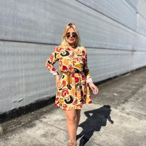 camisão/vestido estampado